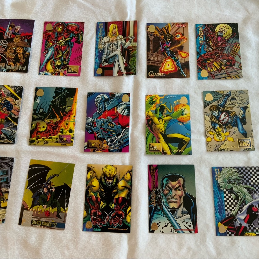 Lot Of 15 Marvel Universe 1994 Fleer Trading Card